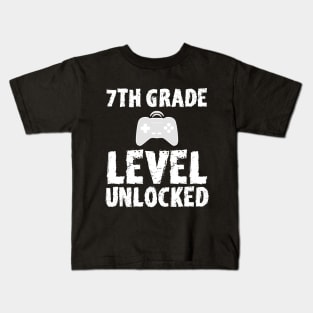 7th Grade Level Unlocked Kids T-Shirt